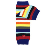 Wrapables Colorful Baby & Toddler Leg Warmers 2, Stripes Blue Rainbow