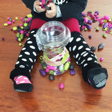 Wrapables Ruched and Dots Baby Leg Warmers