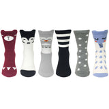 Wrapables My Best Buddy Socks for Baby (Set of 6), Nocturnal Friends