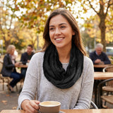 Wrapables Women's Lightweight Silky Soft Infinity Loop Scarf Solid Color