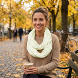 Wrapables Women's Lightweight Silky Soft Infinity Loop Scarf Solid Color