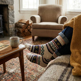Wrapables Winter Snowflake Pattern Crew Socks (5 Pairs), Snowflake