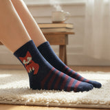 Wrapables Thick Rabbit Hair Wool Crew Socks (Set of 6)