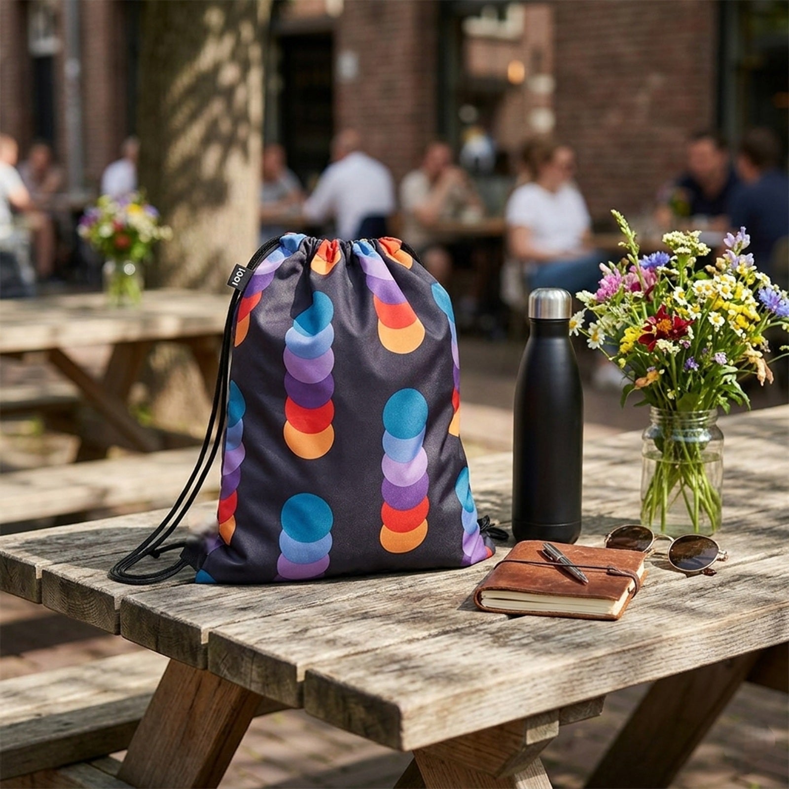 LOQI Geometric Circle Backpack