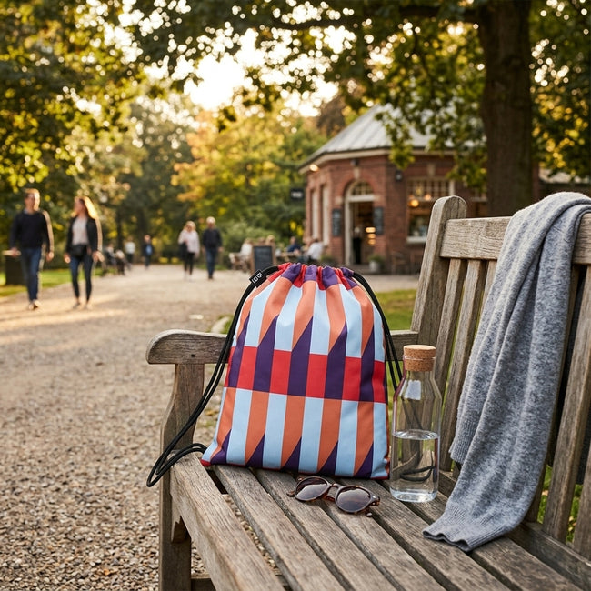 LOQI Geometric Stripes Backpack