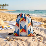 LOQI Geometric Triangle Backpack