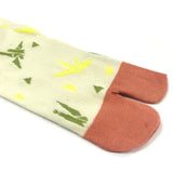 Wrapables Womens 3-Pair Flip-Flop Socks, Crane