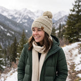 Wrapables Warm Knit Confetti Beanie with Pom Pom