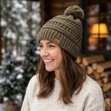 Wrapables Warm Knit Confetti Beanie with Pom Pom