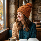 Wrapables Warm Knit Confetti Beanie with Pom Pom