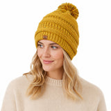 Wrapables Warm Knit Confetti Beanie with Pom Pom