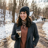 Wrapables Two Tone Knit Beanie Cap Hat
