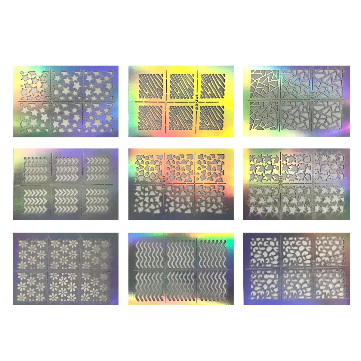 Wrapables 24 Designs Holographic Manicure Nail Art