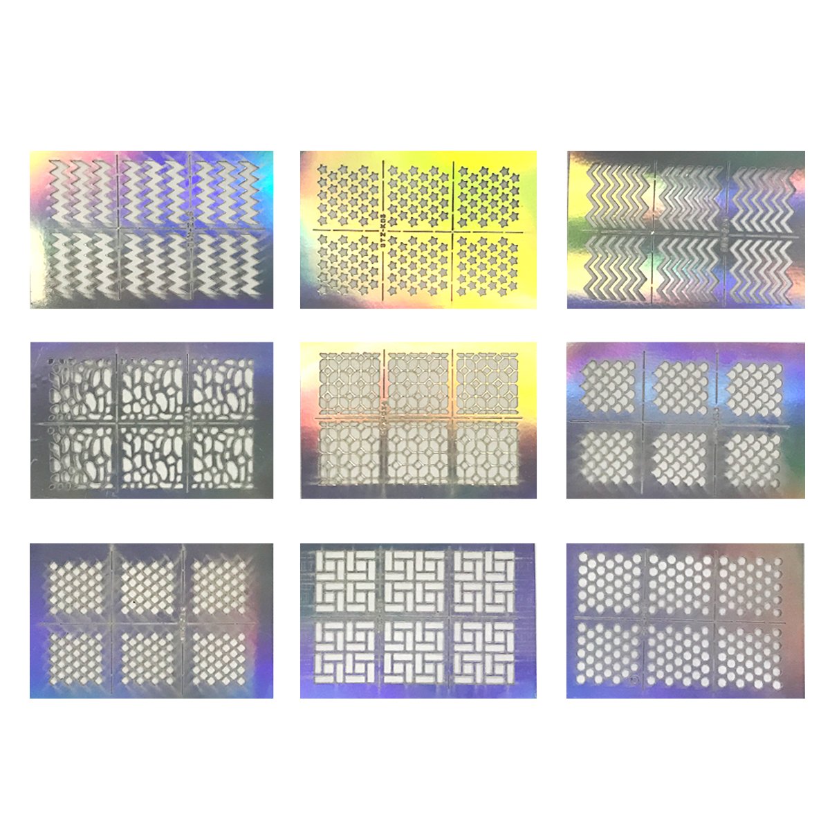 Wrapables 24 Designs Holographic Manicure Nail Art