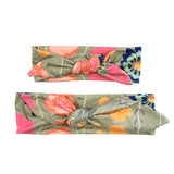 Wrapables Mommy and Me Boho Headband Headwrap, Floral Fun