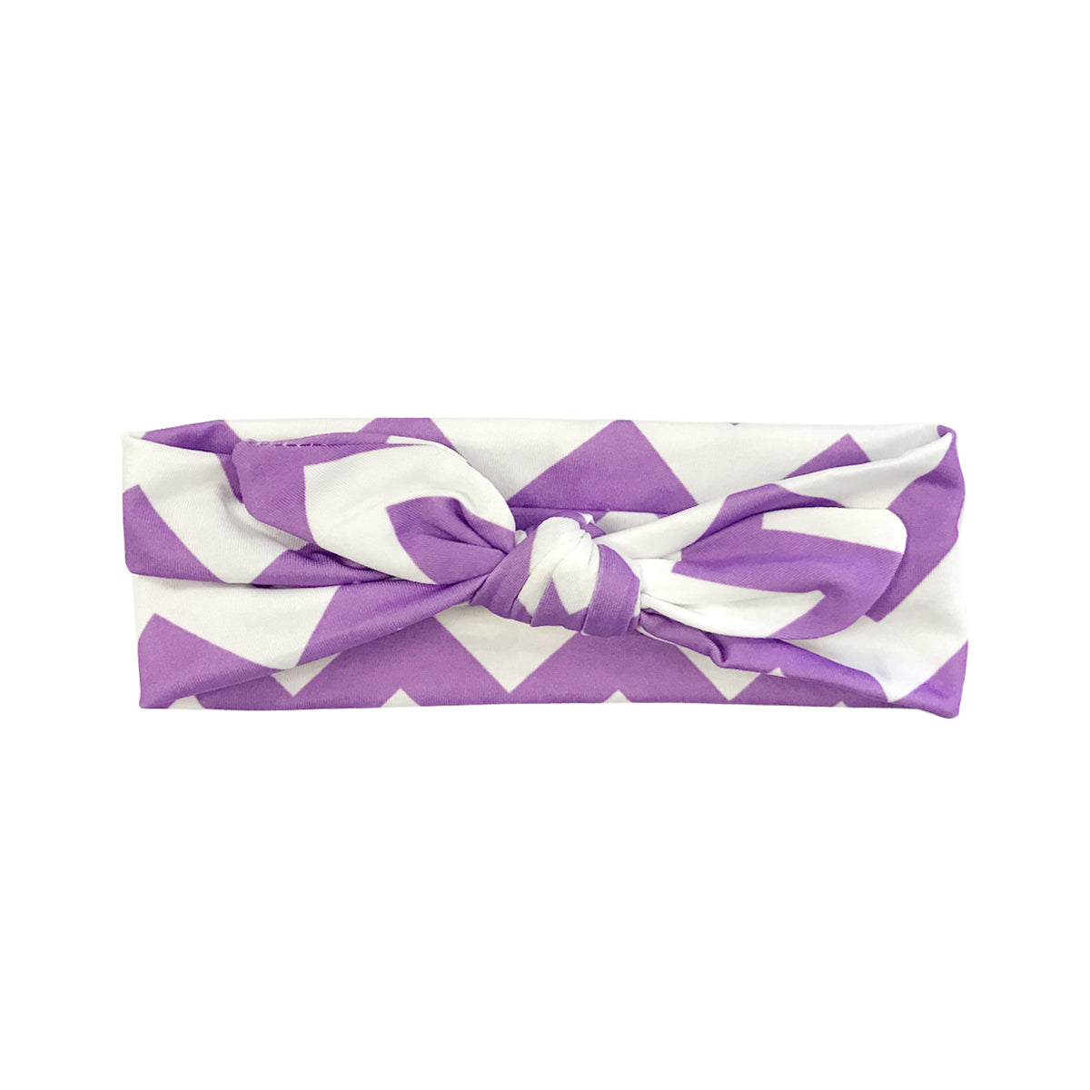 Wrapables Girls Boho Knotted Headband Headwrap (Set of 4), Purple Passion