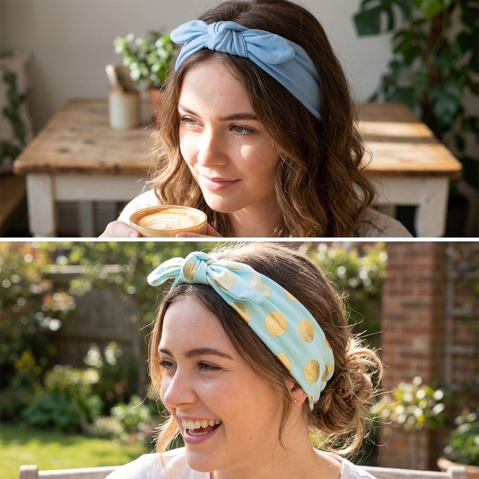 Wrapables Girls Boho Knotted Headband Headwrap (Set of 4)