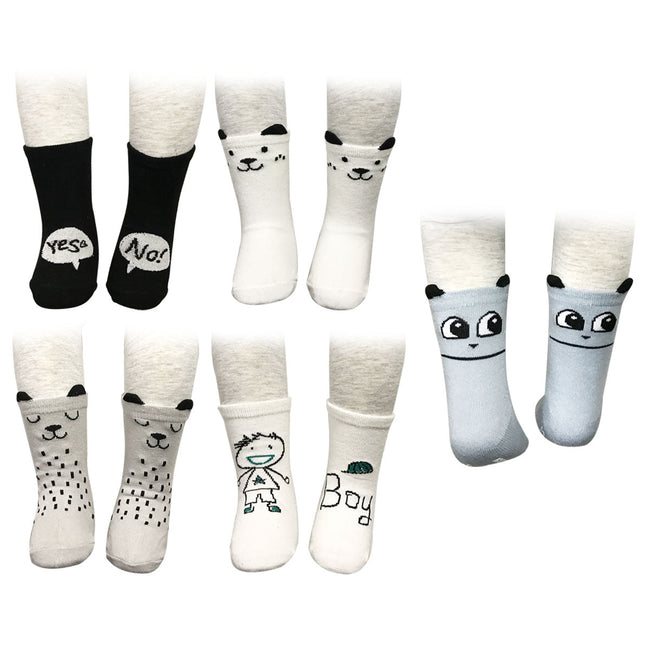 Wrapables Adorable Pets Baby Socks (Set of 5), Boy