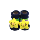 Wrapables Cute 3D Cartoon Anti-Skid Baby Booties Sock Slipper Shoes (Set of 6), 3D Cartoon