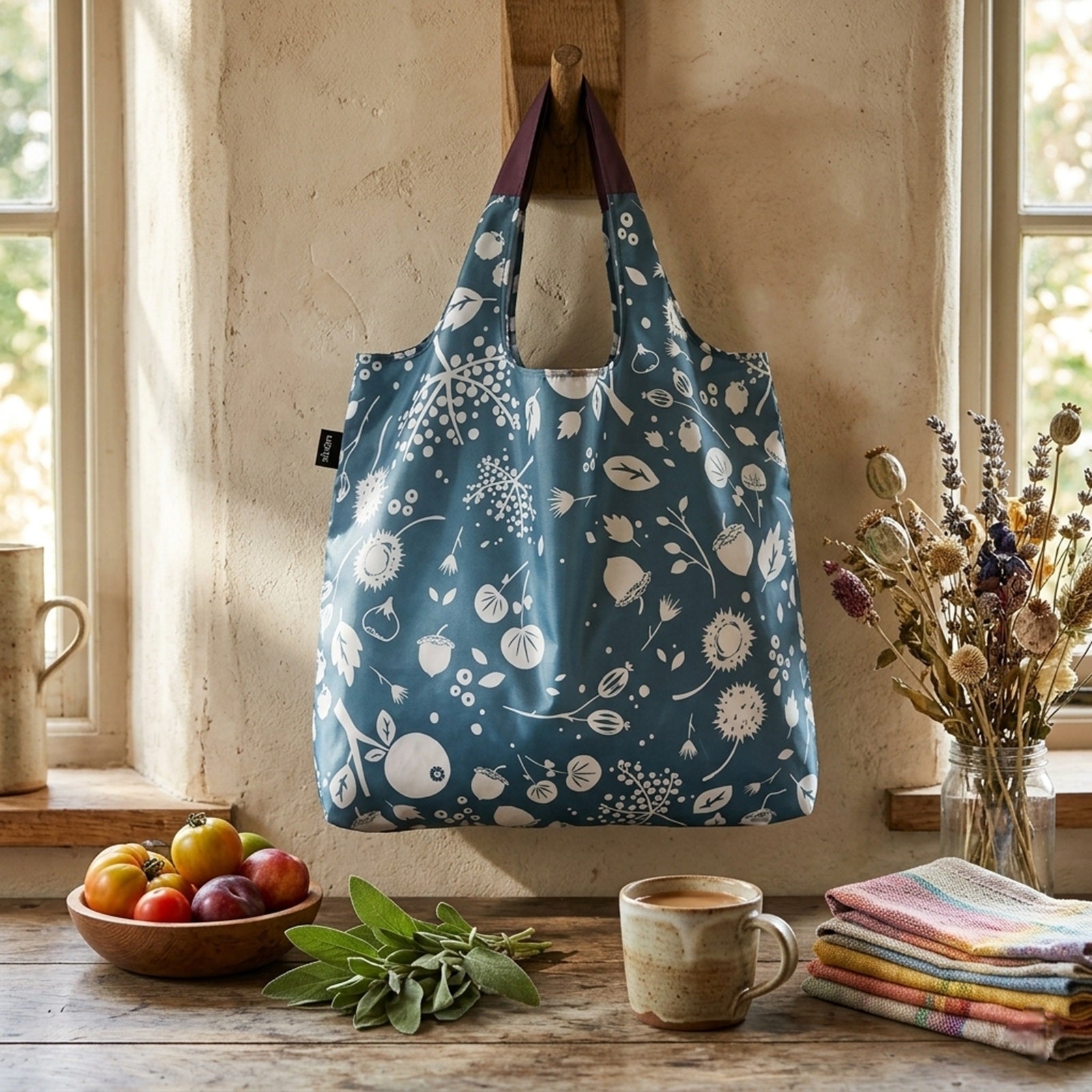 LOQI Seed Ash Reusable Shopping Bag