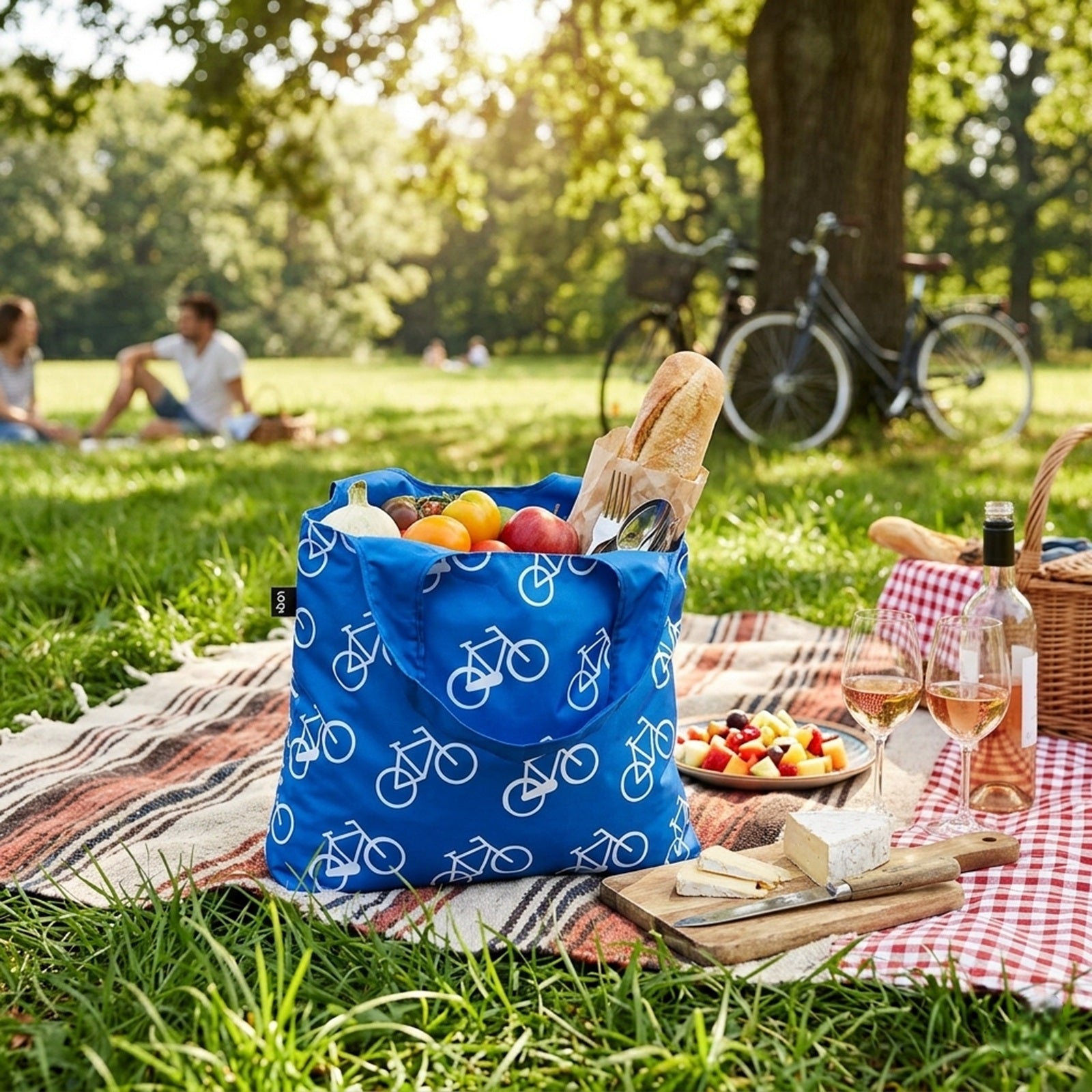 LOQI Travel Bicycle Reusable Shopping Bag