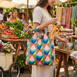 LOQI Geometric2 Triangles Reusable Shopping Bag