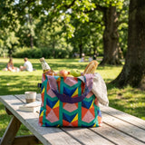LOQI Geometric2 Triangles Reusable Shopping Bag