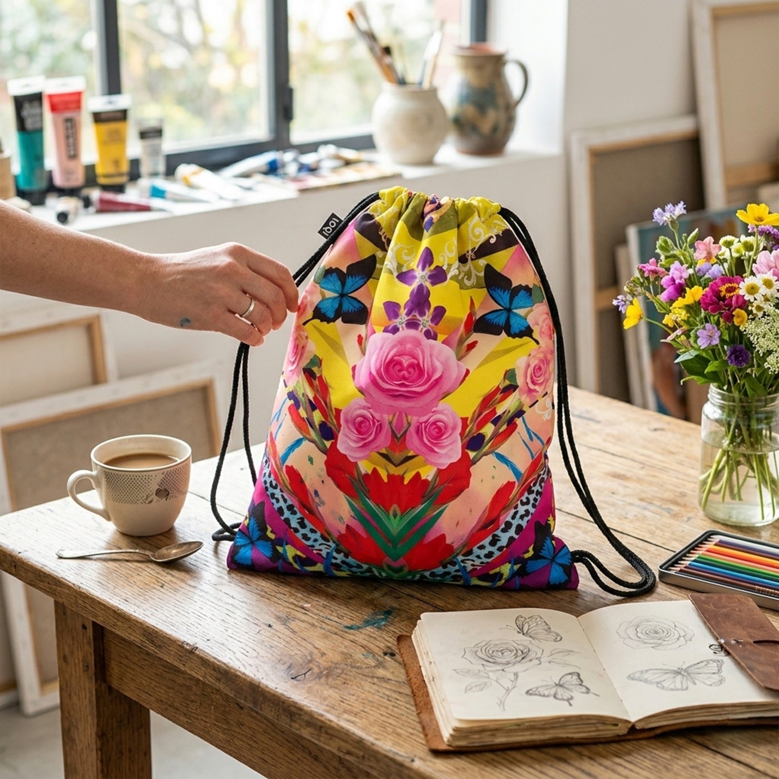 LOQI Shinpei Naito Flower Dream Backpack