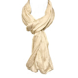 Wrapables Lightweight Silky Soft Infinity Loop Scarf, Champagne