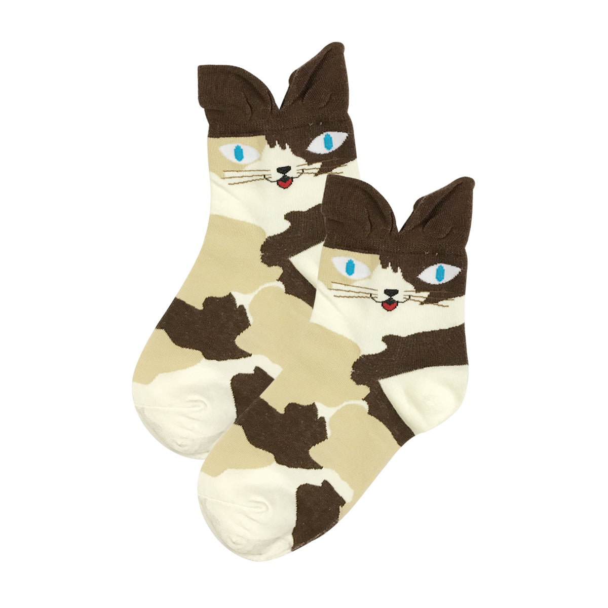 Wrapables Novelty Animal Print Crew Socks (Set of 5)