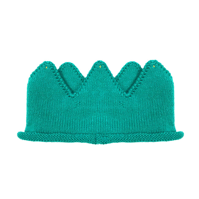 Wrapables Baby Boy & Girl Birthday Party Knitted Crown Headband Beanie Cap Hat, Teal