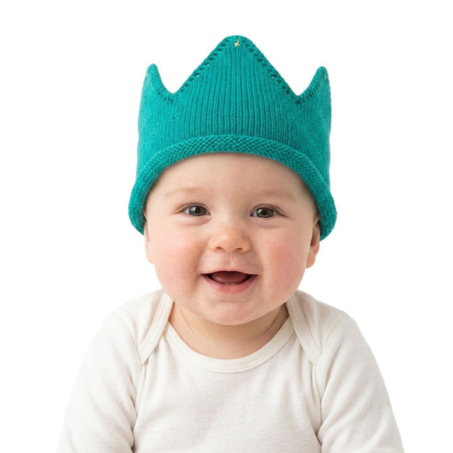Wrapables Baby Boy & Girl Birthday Party Knitted Crown Headband Beanie Cap Hat
