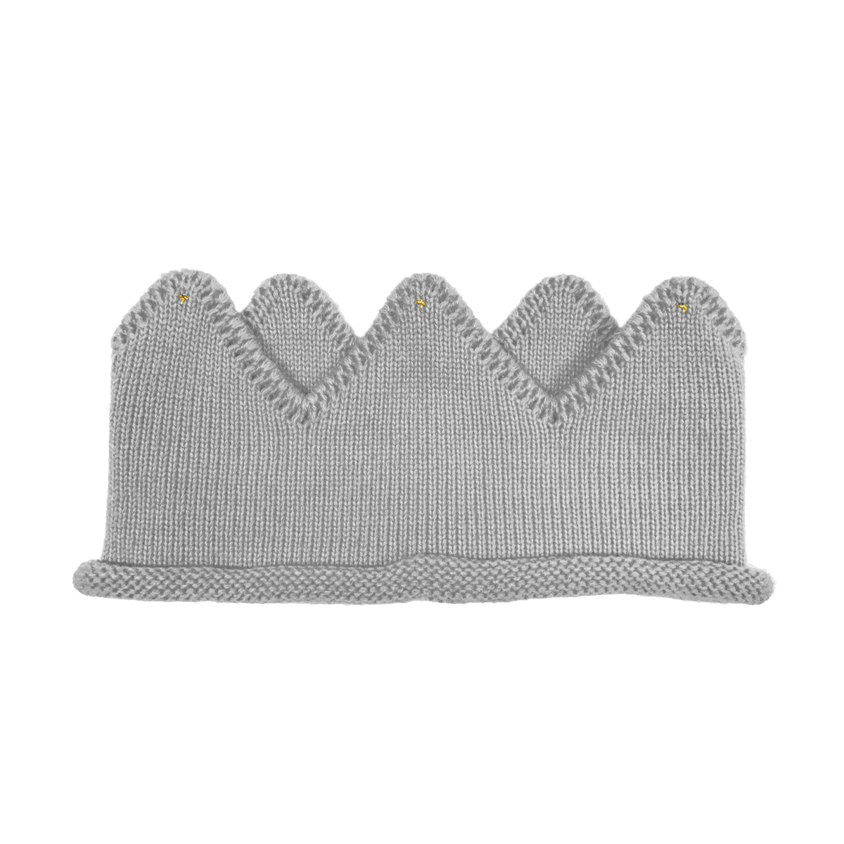 Wrapables Baby Boy & Girl Birthday Party Knitted Crown Headband Beanie Cap Hat, Gray