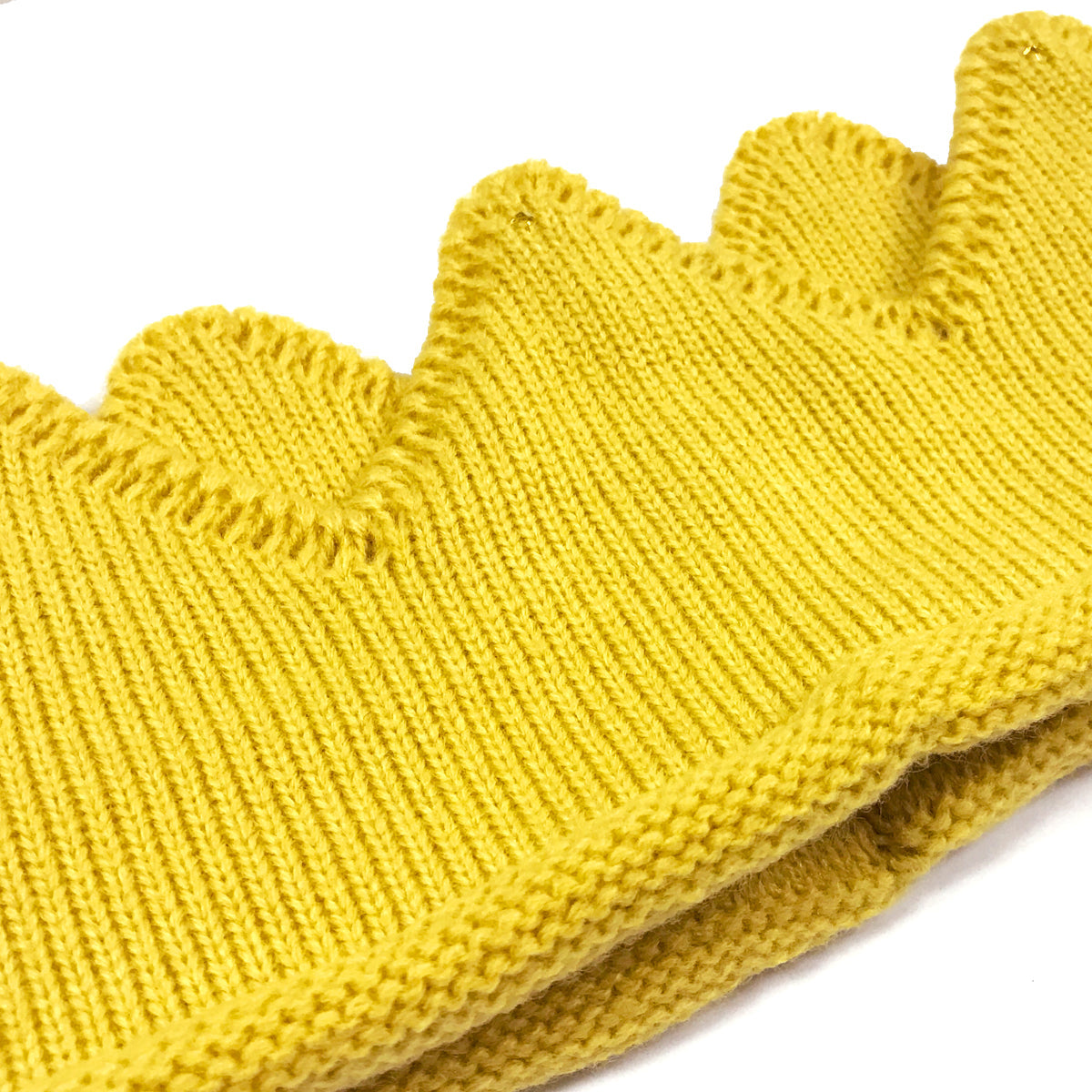 Wrapables Baby Boy & Girl Birthday Party Knitted Crown Headband Beanie Cap Hat, Yellow