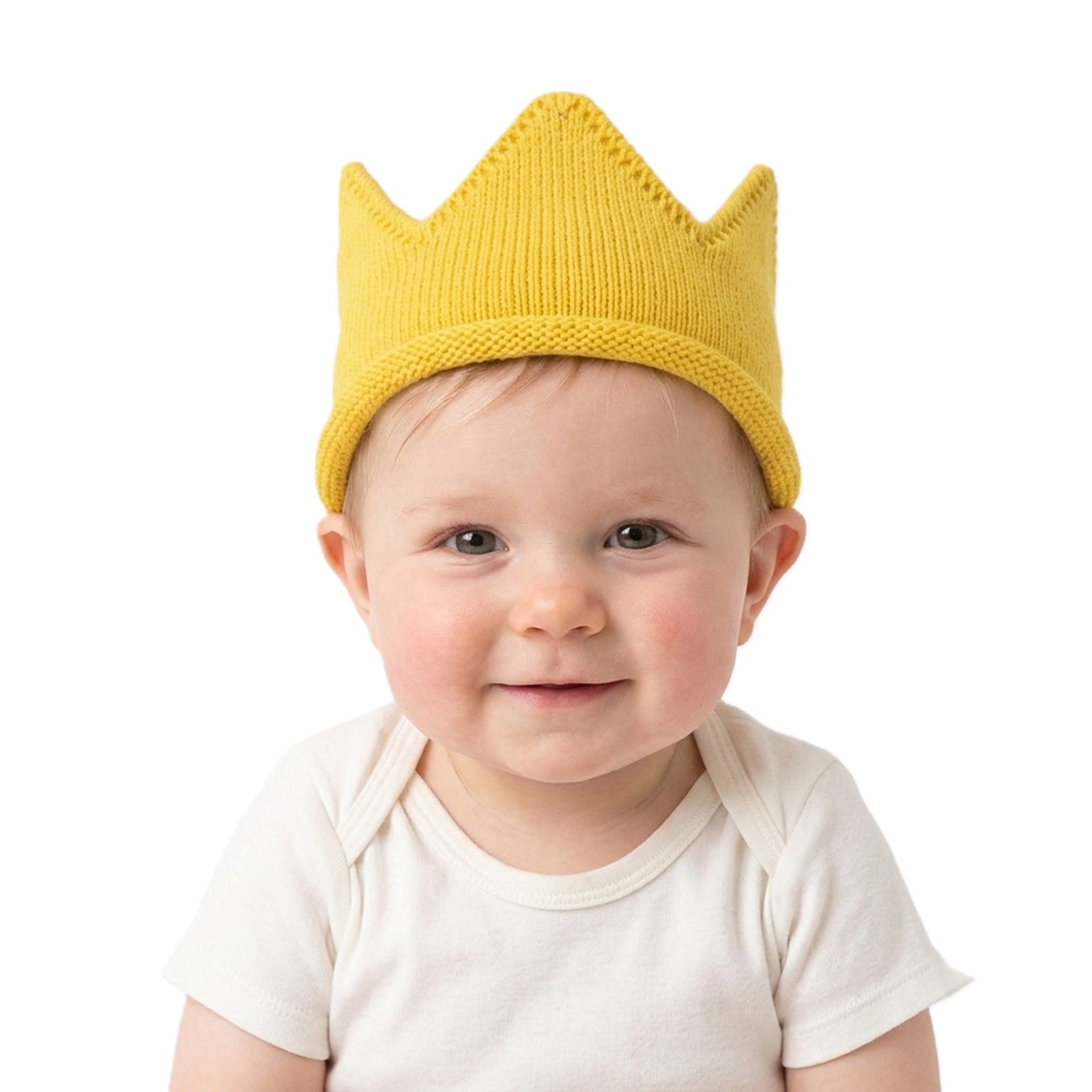 Wrapables Baby Boy & Girl Birthday Party Knitted Crown Headband Beanie Cap Hat