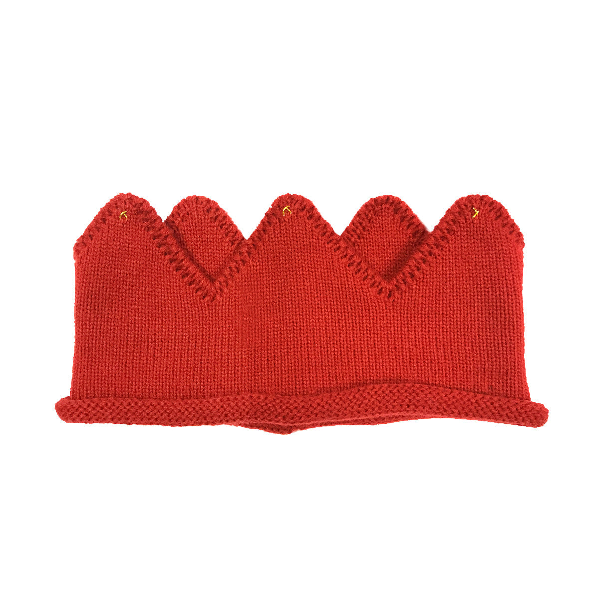 Wrapables Baby Boy & Girl Birthday Party Knitted Crown Headband Beanie Cap Hat, Red