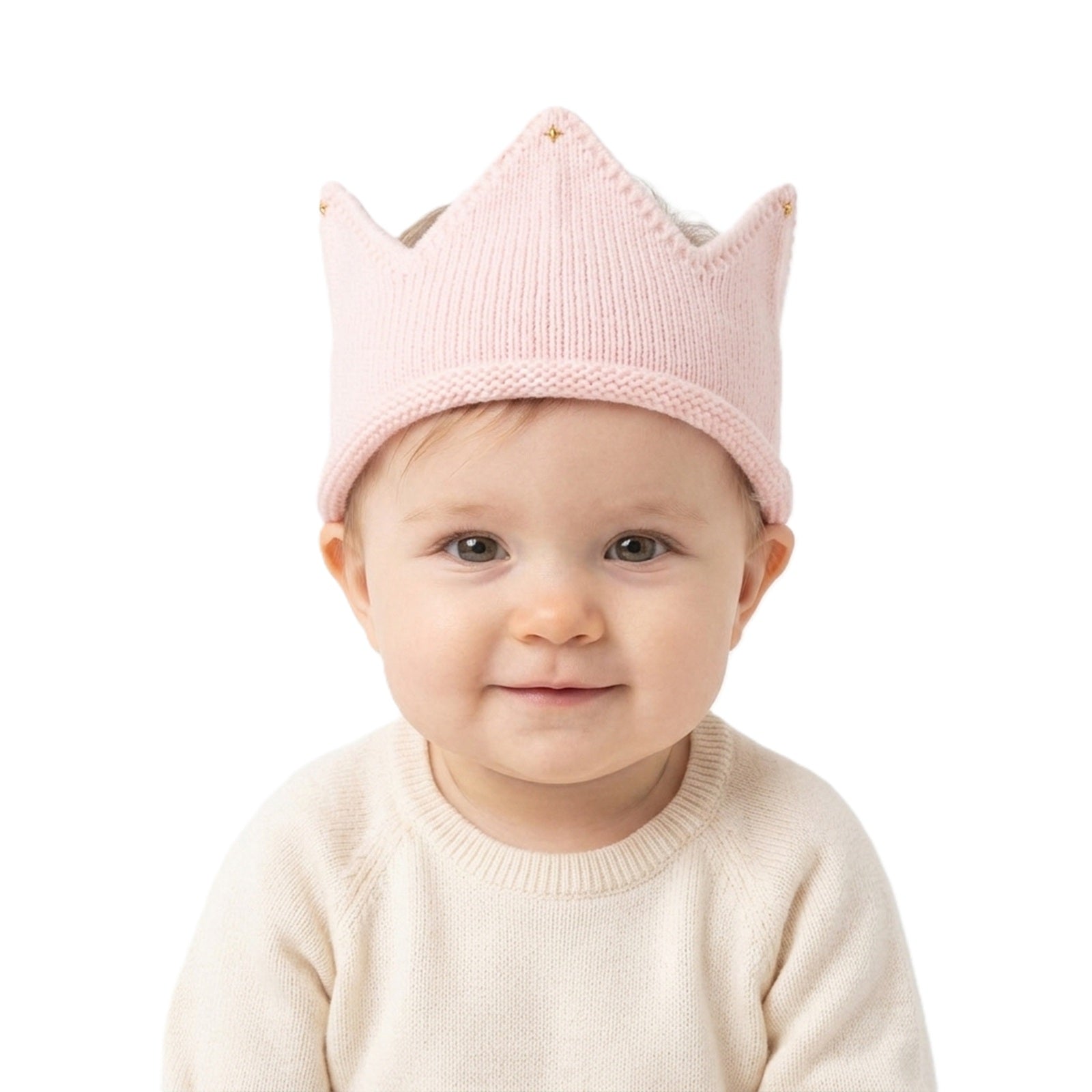 Wrapables Baby Boy & Girl Birthday Party Knitted Crown Headband Beanie Cap Hat