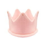 Wrapables Baby Boy & Girl Birthday Party Knitted Crown Headband Beanie Cap Hat, Pink