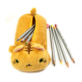 Wrapables Cute Cat Pouch Plush Pencil Case, Tabby