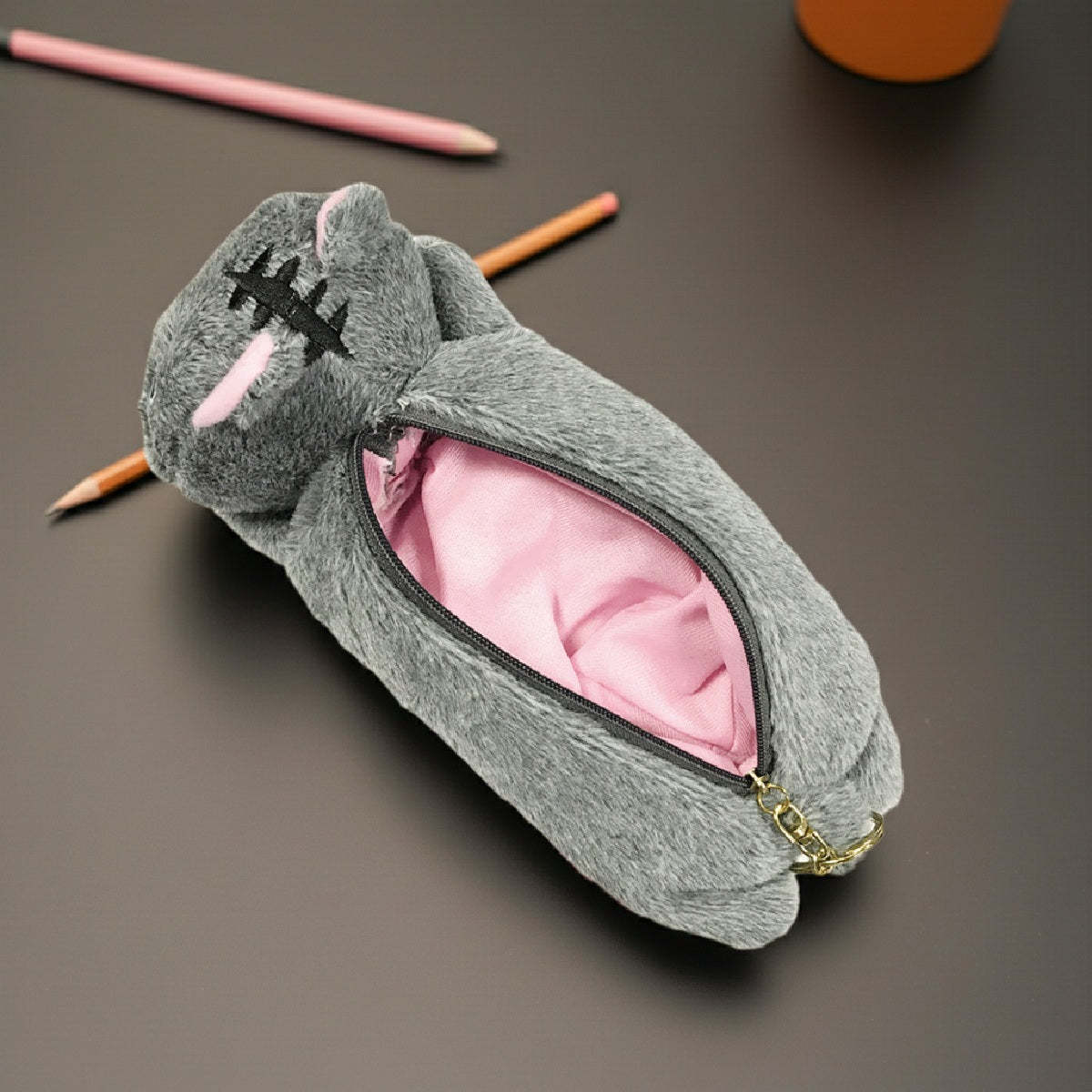 Wrapables Cute Cat Pouch Plush Pencil Case