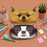 Wrapables Dog Face Zippered Pencil Case (Set of 2)