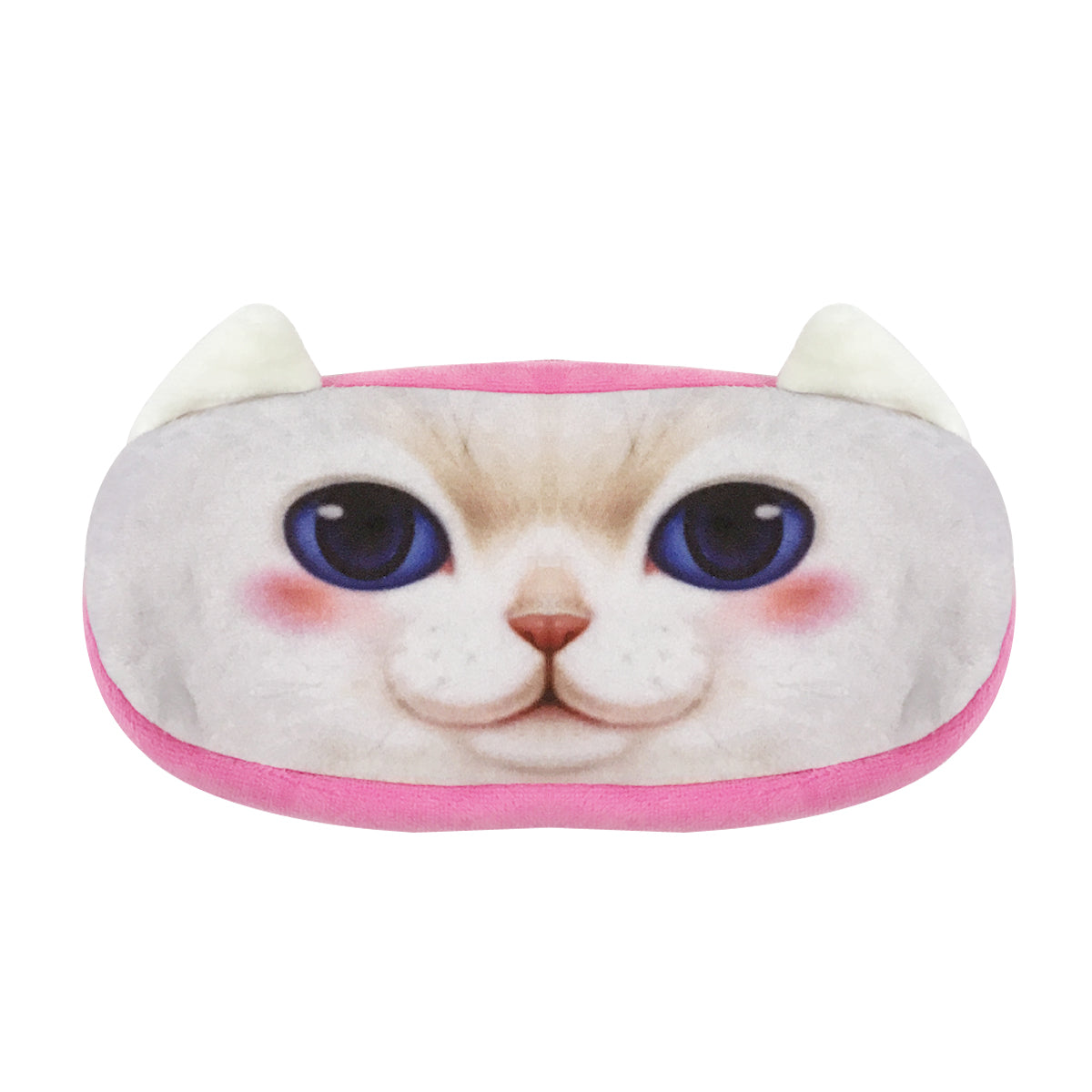 Wrapables Cat Face Zippered Pencil Case (Set of 2), Minx & Snowball