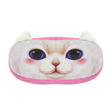 Wrapables Cat Face Zippered Pencil Case (Set of 2), Minx & Snowball