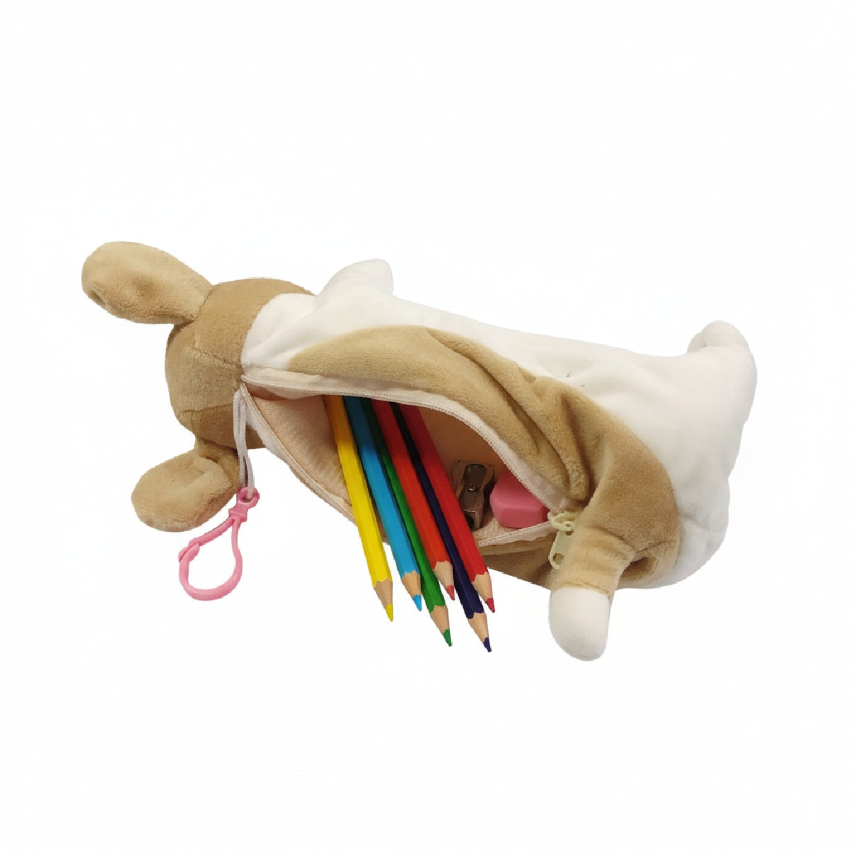 Wrapables Cute Puppy Pouch Plush Pencil Case