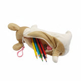 Wrapables Cute Puppy Pouch Plush Pencil Case