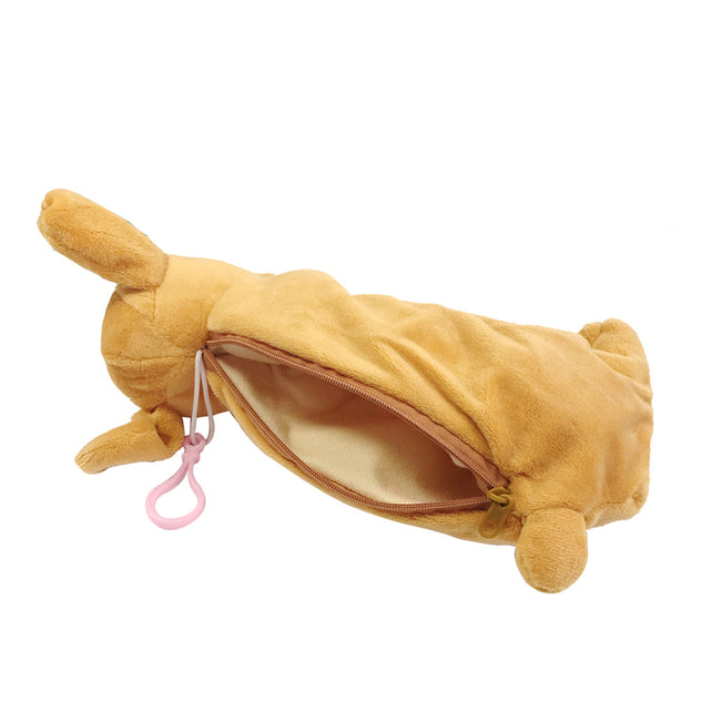 Wrapables Cute Puppy Pouch Plush Pencil Case, Gold Retriever