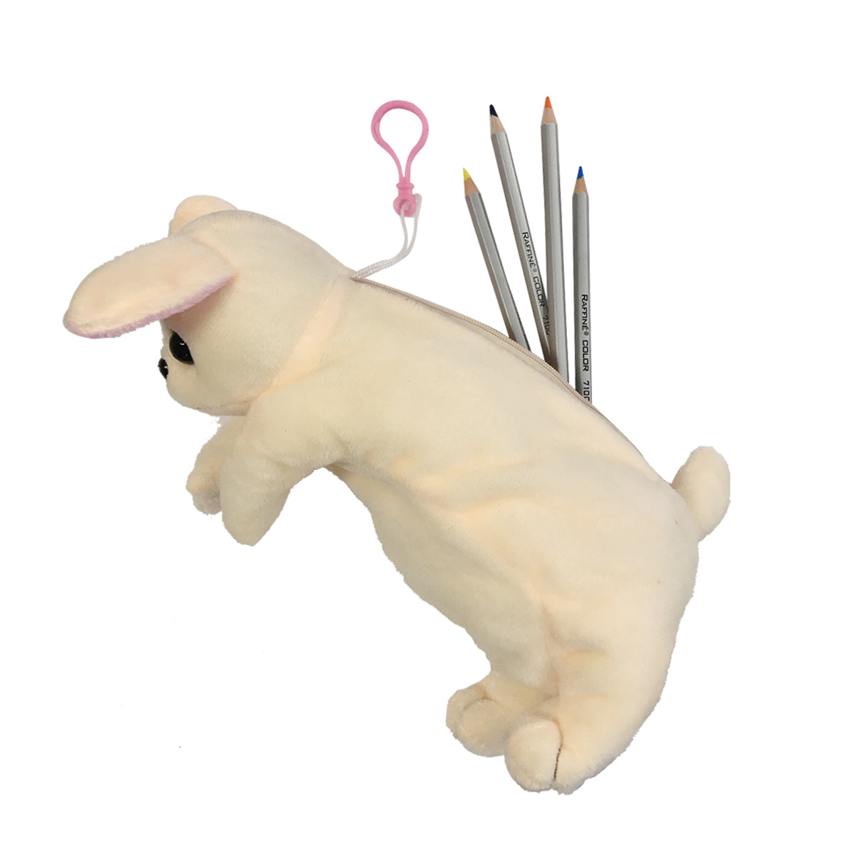 Wrapables Cute Puppy Pouch Plush Pencil Case, Chihuahua