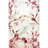 Wrapables Luxurious 100% Charmeuse Silk Long Scarf with Hand Rolled Edges, Pink Petals