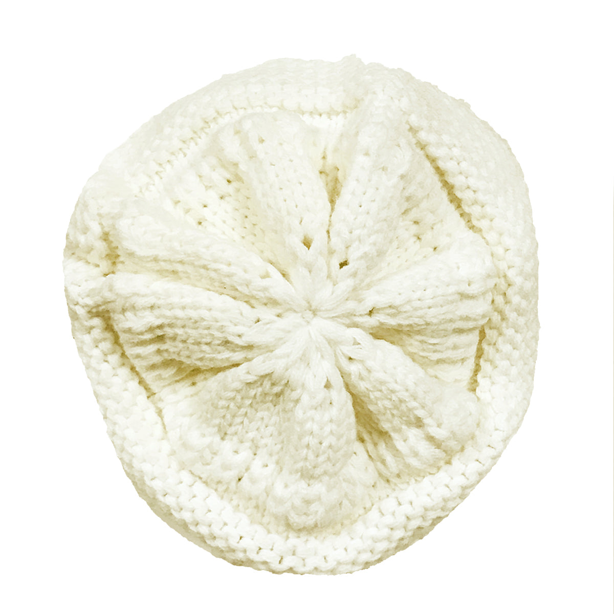 Wrapables Slouchy Winter Beanie Cap Hat, Cream