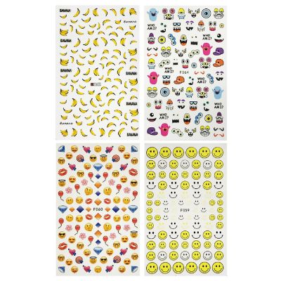 Wrapables 4 Sheets Nail Stickers Nail Art Set